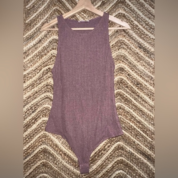 Bear Dance Women's Wine Colored Sleeveless Bodysuit,Size L,Great Condition - Picture 1 of 8